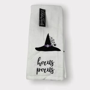 Halloween Hocus Pocus Dish Towels Set of 2 100% Cotton NEW